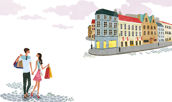 전신 PSD 건축물 커플 여자 남자 행복 커플라이프 데이트 일러스트 함께함 사랑 서기 들기 사람 손짓 성인 두명 건물 쇼핑 쇼핑백 손잡기 다정 성인만 국내일러스트 라이프스타일 건축 감정 컨셉 가방 관계 모션 파일형식