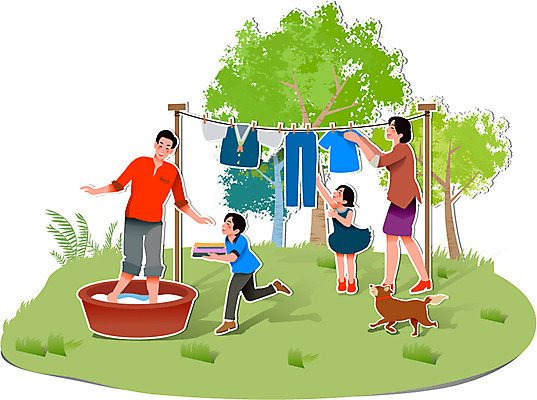 전신 나무 식물 동물 라이프스타일 옷 여자 남자 딸 행복 아들 어린이 컨셉 가사 일러스트 가족 엄마 함께함 집게 서기 사람 소녀 소년 잔디 여러명 성인 라이프 화목 피규어 아빠 페이퍼아트 강아지 빨래 빨랫줄 종이공예 대야 국내일러스트 AI파일 감정 줄 다수 관계 모션 생활 반려동물 미니어처 개 공예 파일형식 벡터