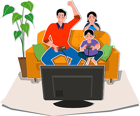 전신 식물 라이프스타일 여자 남자 행복 화분 아들 어린이 컨셉 쿠션 거실 의자 일러스트 가족 엄마 함께함 사람 앉기 소년 성인 라이프 세명 소파 텔레비전 화목 카펫 피규어 게임 아빠 페이퍼아트 게임기 종이공예 조이스틱 국내일러스트 AI파일 감정 가구 관계 모션 놀이 생활 전자제품 미니어처 공예 파일형식 벡터