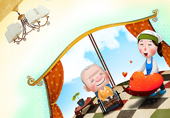 전신 PSD 식물 모자 라이프스타일 여자 노년 남자 행복 화분 거실 일러스트 창문 탁자 조명 서기 웃음 사람 앉기 성인 두명 라이프 실버라이프 노후 앞치마 하트 커튼 사회 실버 청소 복지 휠체어 노인복지 샹들리에 청소부 가정부 노인만 성인만 국내일러스트 모양 직업 잡화 감정 가구 모션 표정 생활 사회이슈 공동체 파일형식