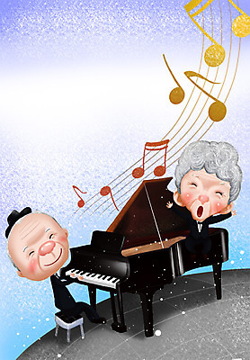 전신 PSD 라이프스타일 여자 노년 남자 행복 악기 음악 연주 음표 일러스트 노래 문화예술 웃음 사람 앉기 정장 턱시도 성인 두명 라이프 실버라이프 노후 사회 건반 피아노 실버 복지 노인복지 오선지 그랜드피아노 노인만 성인만 국내일러스트 기호 옷 감정 모션 표정 생활 건반악기 사회이슈 악보 공동체 오선 파일형식