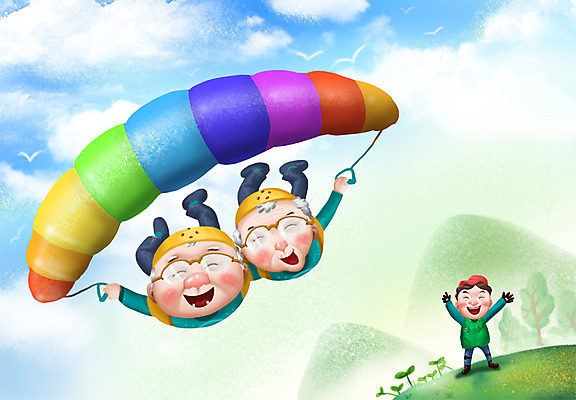 전신 PSD 나무 식물 라이프스타일 여자 노년 남자 행복 스포츠 일러스트 하늘 레저 산 웃음 사람 성인 라이프 세명 실버라이프 노후 운동 장비 비행 운반 사회 실버 복지 노인복지 패러글라이딩 노인만 성인만 국내일러스트 감정 표정 건강 생활 사회이슈 공동체 파일형식