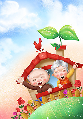 PSD 식물 라이프스타일 건축물 부부 커플 여자 노년 남자 꽃 행복 일러스트 창문 휴식 주택 웃음 사람 잔디 상반신 성인 두명 건물 라이프 실버라이프 노후 울타리 손들기 새싹 노부부 인사 사회 실버 복지 노인복지 노인만 성인만 국내일러스트 건축 감정 컨셉 관계 모션 표정 생활 담장 예절 사회이슈 공동체 파일형식