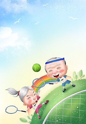 전신 PSD 나무 식물 라이프스타일 부부 커플 여자 노년 남자 행복 무지개 일러스트 공 건강 서기 웃음 사람 잔디 성인 두명 라이프 실버라이프 노후 운동복 운동 노부부 테니스 라켓 테니스라켓 네트 사회 실버 테니스공 복지 노인복지 노인만 성인만 국내일러스트 자연요소 옷 감정 스포츠용품 스포츠 관계 모션 표정 생활 구기 테니스용품 사회이슈 공동체 파일형식