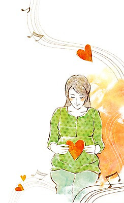 PSD 우먼라이프 라이프스타일 응시 여자 행복 음악 음표 일러스트 엄마 휴식 한명 웃음 사람 앉기 상반신 성인 라이프 임산부 임신 음악감상 하트 출산 보호 태교 설레임 여자만 여자한명만 성인여자만 성인만 국내일러스트 모양 1 기호 시선 감정 컨셉 가족 모션 문화예술 표정 생활 감상 파일형식