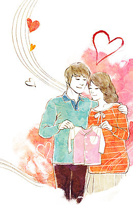 PSD 우먼라이프 라이프스타일 부부 커플 옷 여자 남자 행복 일러스트 엄마 남편 어깨동무 서기 들기 사람 손짓 상반신 성인 두명 라이프 눈감음 임산부 임신 하트 아내 출산 아빠 보호 태교 유아복 출산준비 설레임 성인만 국내일러스트 모양 감정 포즈 컨셉 가족 관계 모션 생활 아기용품 파일형식