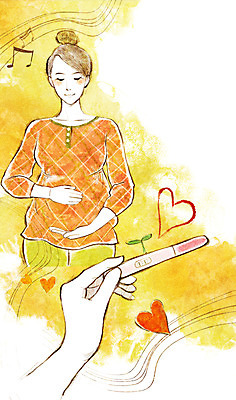 PSD 우먼라이프 라이프스타일 여자 행복 음표 일러스트 엄마 한명 서기 들기 사람 상반신 성인 라이프 임산부 임신 하트 잡기 출산 보호 태교 설레임 임신테스트기 여자만 여자한명만 성인여자만 성인만 국내일러스트 모양 1 기호 감정 음악 컨셉 가족 모션 생활 의료용품 파일형식