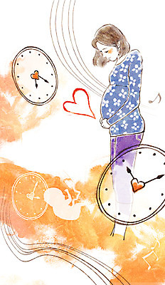 PSD 우먼라이프 라이프스타일 여자 행복 시계 일러스트 엄마 한명 서기 사람 상반신 성인 라이프 임산부 임신 하트 잡기 시간 출산 보호 태교 설레임 여자만 여자한명만 성인여자만 성인만 국내일러스트 모양 1 감정 컨셉 가족 모션 생활 파일형식