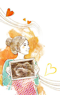 PSD 우먼라이프 라이프스타일 여자 행복 일러스트 엄마 한명 서기 웃음 들기 사람 상반신 성인 라이프 임산부 임신 하트 출산 보호 태교 설레임 초음파사진 여자만 여자한명만 성인여자만 성인만 국내일러스트 모양 1 감정 컨셉 가족 모션 표정 생활 파일형식