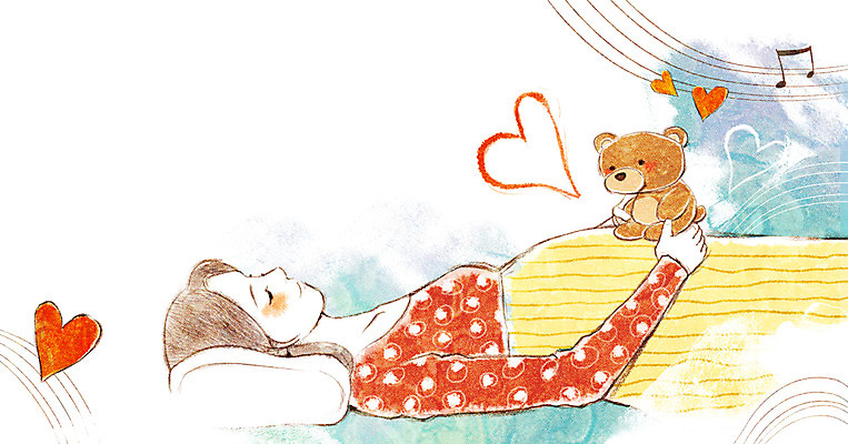 PSD 우먼라이프 라이프스타일 여자 행복 인형 일러스트 베개 엄마 휴식 한명 사람 상반신 성인 라이프 눕기 임산부 임신 곰인형 하트 출산 보호 태교 설레임 여자만 여자한명만 성인여자만 성인만 국내일러스트 모양 1 감정 컨셉 가족 침구 모션 생활 파일형식