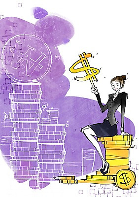 전신 PSD 여자 백그라운드 돈 일러스트 비즈니스 한명 사람 앉기 정장 성인 금융 경제 쌓기 달러 동전 직장인 비즈니스우먼 원화 화폐기호 여자만 여자한명만 성인여자만 성인만 국내일러스트 직업 1 기호 옷 모션 재산 화폐 파일형식