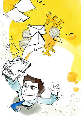 전신 PSD 남자 백그라운드 일러스트 비즈니스 편지봉투 한명 서기 사람 정장 성인 금융 경제 스마트폰 핸드폰 스마트기기 동전 직장인 비즈니스맨 원화 이메일 문서 남자만 남자한명만 성인남자만 성인만 국내일러스트 직업 1 옷 돈 모션 봉투 전자제품 편지 파일형식