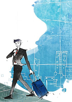 전신 PSD 남자 백그라운드 가방 일러스트 비즈니스 한명 서기 사람 정장 빌딩 성인 건물 캐리어 여행가방 직장인 비즈니스맨 출장 해외출장 남자만 남자한명만 성인남자만 성인만 국내일러스트 직업 1 건축물 잡화 옷 모션 파일형식