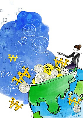 전신 PSD 여자 백그라운드 돈 일러스트 비즈니스 한명 사람 앉기 정장 성인 금융 경제 글로벌 지구본 쌓기 달러 글로벌비즈니스 동전 직장인 비즈니스우먼 원화 화폐기호 여자만 여자한명만 성인여자만 성인만 국내일러스트 직업 1 기호 옷 모션 재산 화폐 파일형식