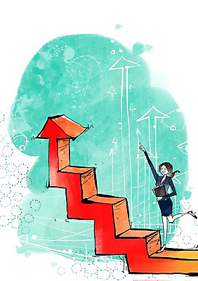 전신 PSD 여자 화살표 백그라운드 일러스트 비즈니스 한명 서기 들기 사람 정장 성인 계단 직장인 비즈니스우먼 파일 상승 서류판 여자만 여자한명만 성인여자만 성인만 국내일러스트 직업 1 옷 컨셉 모션 사무용품 파일형식