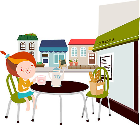 전신 우먼라이프 라이프스타일 건축물 여자 행복 여유 음료 빵 의자 일러스트 탁자 주전자 티타임 봉투 거리 한명 사람 앉기 건물 라이프 마을 카페 머그컵 차 여자만 여자한명만 국내일러스트 AI파일 1 건축 감정 음식 가구 모션 주방용품 휴식 생활 컵 상점 파일형식 벡터