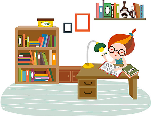 우먼라이프 라이프스타일 여자 행복 여유 액자 일러스트 조명 책장 선반 한명 사람 상반신 라이프 책 펼침 스탠드 책상 여자만 여자한명만 국내일러스트 AI파일 1 감정 가구 모션 생활 파일형식 벡터