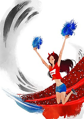 전신 PSD 여자 일러스트 응원 한국 뿔 한명 웃음 들기 사람 성인 달리기 손들기 점프 파이팅 기쁨 응원용품 머리띠 자신감 국기 군중 태극기 흥분 붉은악마 열정 응원복 열광 응원수술 응원석 여자만 여자한명만 성인여자만 성인만 월드싸커 국내일러스트 1 옷 감정 아시아 스포츠 장신구 모션 표정 오브젝트 파일형식