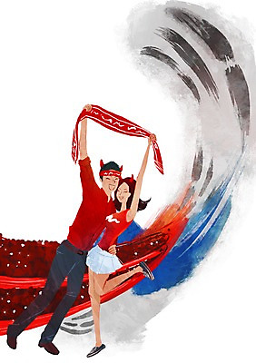 전신 PSD 커플 여자 남자 일러스트 응원 안기 한국 뿔 서기 웃음 들기 사람 성인 두명 파이팅 기쁨 응원용품 머리띠 자신감 국기 군중 태극기 흥분 붉은악마 열정 열광 응원석 성인만 월드싸커 국내일러스트 감정 아시아 스포츠 장신구 관계 모션 표정 오브젝트 파일형식