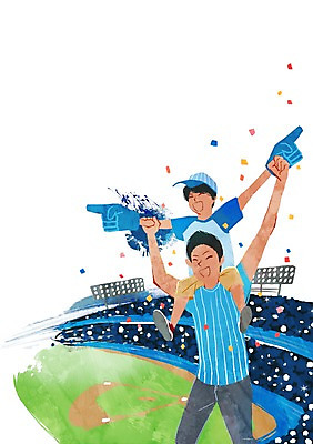 전신 PSD 남자 아들 일러스트 손가락 가족 응원 한국 서기 웃음 사람 소년 성인 두명 파이팅 경기장 기쁨 야구 응원용품 자신감 목말 아빠 흥분 열정 야구장 열광 객석 응원석 남자만 성인남자만 성인만 국내일러스트 손 감정 아시아 어린이 스포츠시설 관계 모션 표정 구기 오브젝트 파일형식