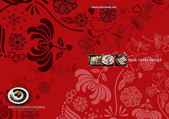 PSD 템플릿 편집 그릇 접시 표지디자인 북디자인 출판디자인 표지 꽃 음식 컬러 백그라운드 무늬 꽃무늬 패턴 북커버 어류 팜플렛 사람없음 빨간색 요식업 식당 초밥 샐러드 생선회 회 하트 잠자리 생선초밥 날치알 마끼 일본음식 이미지템플릿 모양 식물 식기 산업 곤충 상점 알 수중동물 파일형식