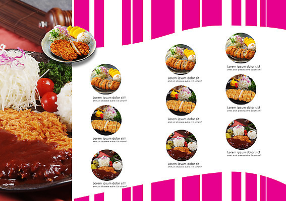 PSD 템플릿 편집 그릇 접시 표지디자인 북디자인 출판디자인 내지 선 음식 백그라운드 무늬 패턴 채소 북커버 방울토마토 밥 육류 팜플렛 사람없음 요식업 식당 줄무늬 샐러드 튀김 돈가스 단무지 일본음식 이미지템플릿 식기 산업 토마토 식재료 상점 커틀릿 파일형식