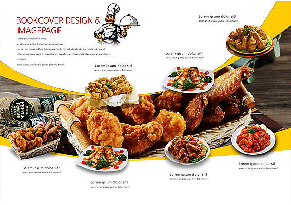 PSD 템플릿 편집 그릇 접시 표지디자인 북디자인 출판디자인 남자 내지 음식 백그라운드 채소 북커버 육류 한명 들기 사람 팜플렛 바구니 요식업 식당 주방장 요리사 치킨 프라이드치킨 양념치킨 닭고기 샐러드 병 치킨샐러드 남자만 남자한명만 이미지템플릿 직업 1 식기 산업 식재료 모션 상점 닭고기요리 파일형식
