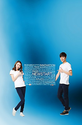 전신 PSD 편집 편집이미지 배너 커플 여자 남자 대학생 말풍선 새출발 새로움 프레임 서기 웃음 사람 동양인 손짓 20대 성인 두명 한국인 가리킴 알림 청년만 성인만 이미지편집 학생 컨셉 관계 모션 표정 인종 청년 출발 파일형식