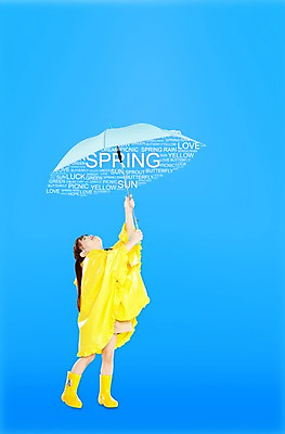 전신 PSD 외국인 편집 편집이미지 배너 계절 여자 어린이 컬러 하늘색 백그라운드 우산 날씨 프레임 따뜻함 장화 한명 서기 들기 사람 풍경 소녀 노란색 봄 올려보기 봄비 비 알림 우비 여자만 여자한명만 어린이만 소녀만 소녀한명만 이미지편집 자연요소 1 옷 신발 모션 인종 파란색 비_날씨 파일형식