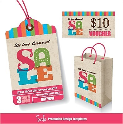 EPS 해외이미지 스티커 일러스트 사람없음 세트 쇼핑백 꼬리표 라벨 빈티지 상품권 해외202004 해외일러스트 컨셉 가방 프레임 파일형식 벡터 이미지허브