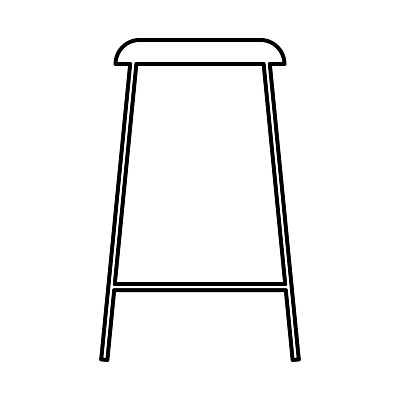 EPS 해외이미지 가구 의자 일러스트 실내 앉기 내부 주방 식당 검은색 카페 바 원형 큼 심플 카페테리아 스타일 미니멀 해외202004 해외일러스트 도형 컬러 생활용품 모션 상점 크기 파일형식 벡터 이미지허브