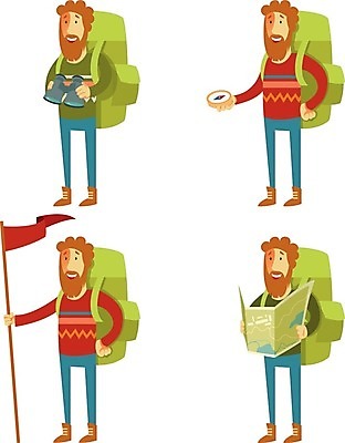 EPS 해외이미지 캐릭터 라이프스타일 디자인 남자 행복 여행 백그라운드 컨셉 일러스트 배낭 자연 휴가 산 사람 야외 그래픽 세트 여행객 캠핑 하이킹 장비 탐험 플랫 숲 만화 백패커 원정 하이커 스타일 힙스터 해외202004 해외일러스트 일러캐릭터 패션 감정 가방 레저 생활 생태계 파일형식 벡터 이미지허브