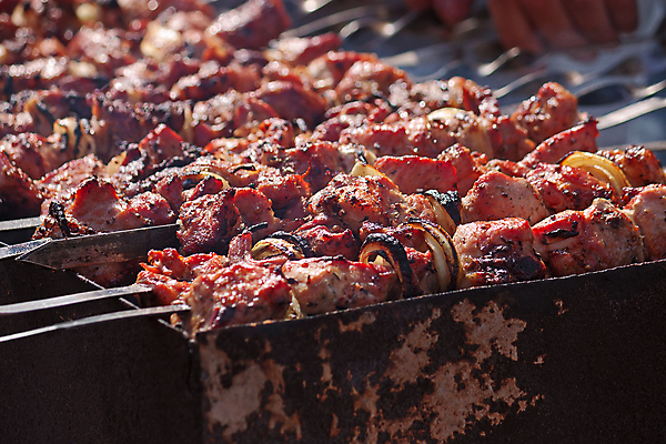 포토 JPG 해외이미지 음식 불 육류 돼지고기 사람없음 야외 소풍 꼬치 맛 그릴 바비큐 해외202004 해외포토 자연요소 컨셉 식재료 주방용품 야외활동 파일형식 이미지허브