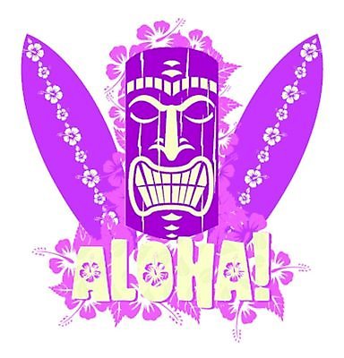 EPS 해외이미지 영어 실루엣 분홍색 꽃무늬 일러스트 타이포그라피 사람없음 보라색 서핑보드 서핑 토템상 알로하 해외202004 해외일러스트 문자 꽃 컬러 무늬 촬영기법 조각상 수상스포츠 인사 보드_스포츠 파일형식 벡터 이미지허브