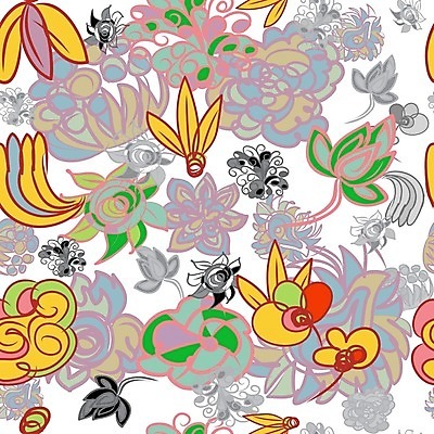 EPS 해외이미지 디자인 선 백그라운드 이동 패턴 일러스트 추상 미술 그래픽 장식 파란색 컬러풀 원형 낙서 그림 해외202004 해외일러스트 도형 컬러 컨셉 무늬 문화예술 파일형식 벡터 이미지허브