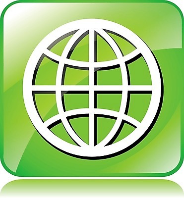 EPS 해외이미지 디자인 인터넷 일러스트 초록색 지구본 웹 사인 정사각형 클릭 인터넷주소 고립 해외202004 해외일러스트 도형 컬러 파일형식 벡터 이미지허브
