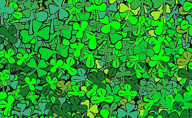 EPS 해외이미지 행복 백그라운드 잎 일러스트 성공 추상 초록색 퍼즐 4 행운 유머 재산 심볼 발견 해외202004 해외일러스트 식물 감정 컬러 컨셉 무늬 금융 숫자 파일형식 벡터 이미지허브