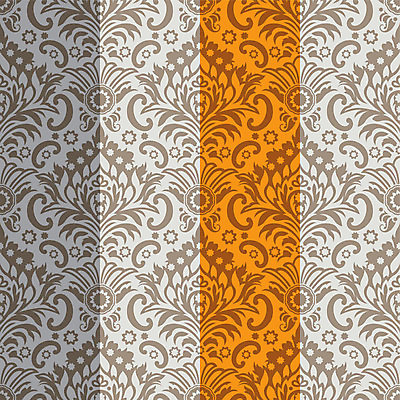 EPS 해외이미지 디자인 백그라운드 잎 꽃무늬 패턴 일러스트 벽지 장식 컬러풀 수확 골동품 소용돌이 화려 클래식 질감 복고 아이비 대칭 빅토리아 스타일 해외202004 해외일러스트 식물 꽃 컬러 컨셉 무늬 농업 회오리 파일형식 벡터 이미지허브