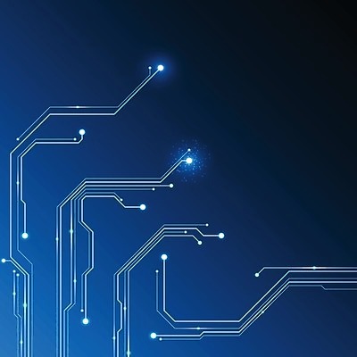 EPS 해외이미지 디자인 컨셉 일러스트 추상 미래 사람없음 그래픽 파란색 디지털 회로판 해외202004 해외일러스트 컬러 무늬 파일형식 벡터 이미지허브