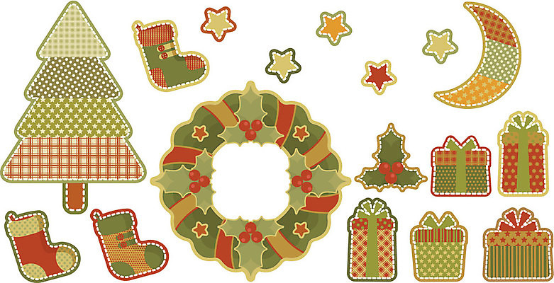 EPS 해외이미지 별 전통문화 크리스마스장식 크리스마스 일러스트 양말 크리스마스선물 선물 사람없음 빨간색 선물상자 세트 크리스마스트리 갈색 화환 달 자수 엘리먼트 인공 핸드메이드 해외202004 해외일러스트 자연요소 전통 기념일 꽃 문화 컬러 상자 파일형식 벡터 이미지허브