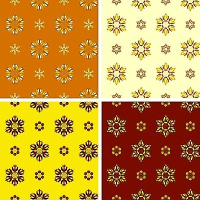 EPS 해외이미지 모양 디자인 꽃 백그라운드 패턴 오렌지 일러스트 추상 미술 장식 빨간색 세트 노란색 유행 디지털 4 타일 싱글 그림 눈금 설정 대칭 복잡 엘리먼트 해외202004 해외일러스트 식물 컬러 컨셉 무늬 과일 문화예술 숫자 파일형식 벡터 이미지허브