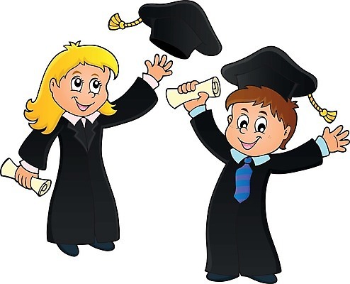 EPS 해외이미지 학생 여자 남자 행복 일러스트 학사모 졸업 졸업생 들기 사람 성인 두명 축하 졸업가운 졸업장 성인만 해외202004 해외일러스트 모자_잡화 교육 감정 컨셉 모션 가운 파일형식 벡터 이미지허브