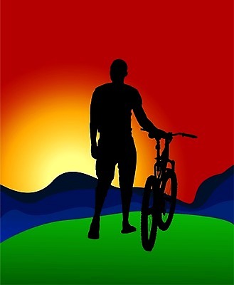 EPS 해외이미지 실루엣 스포츠 여행 일러스트 자연 아침 산 풍경 야외 태양 일출 자전거 일몰 새벽 저녁 언덕 지역 스카이라인 바이킹 절정 해외202004 해외일러스트 주간 자연요소 촬영기법 노을 바이크 야간 생태계 파일형식 벡터 이미지허브