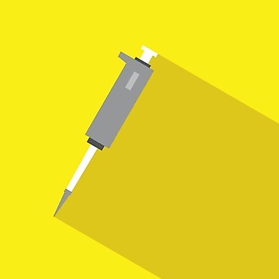 EPS 해외이미지 교육 과학 백그라운드 일러스트 그림자 약 노란색 회색 플랫 볼륨 피펫 해외202004 해외일러스트 컬러 의학 실험기구 파일형식 벡터 이미지허브