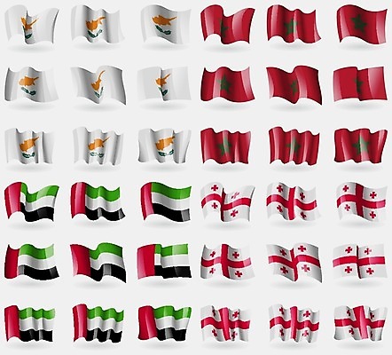 EPS 해외이미지 디자인 문화 상징 일러스트 세계 직물 심볼 지역 모로코 아랍에미리트 전국 조지아 강조 해외202004 해외일러스트 사이프러스공화국 유럽 중동 아프리카 동유럽 파일형식 벡터 이미지허브