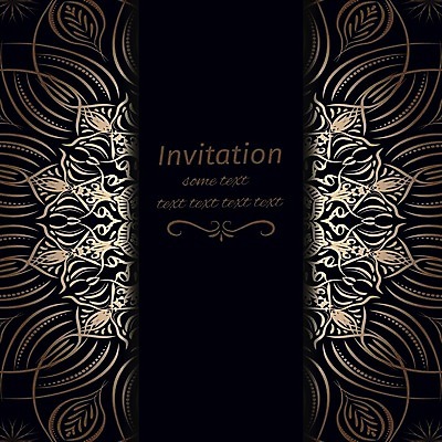 EPS 해외이미지 일러스트 사람없음 장식 검은색 빈티지 클래식 고급 베이지색 해외202004 해외일러스트 컬러 컨셉 파일형식 벡터 이미지허브