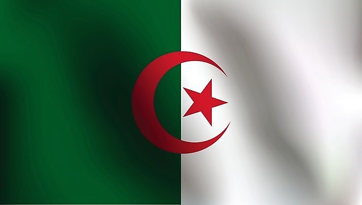 EPS 해외이미지 디자인 배너 문화 물결 여행 백그라운드 일러스트 아프리카 그래픽 초록색 흰색 깃발 심볼 사인 고립 알제리 전국 정부 정치 해외202004 해외일러스트 나라 컬러 파일형식 벡터 이미지허브