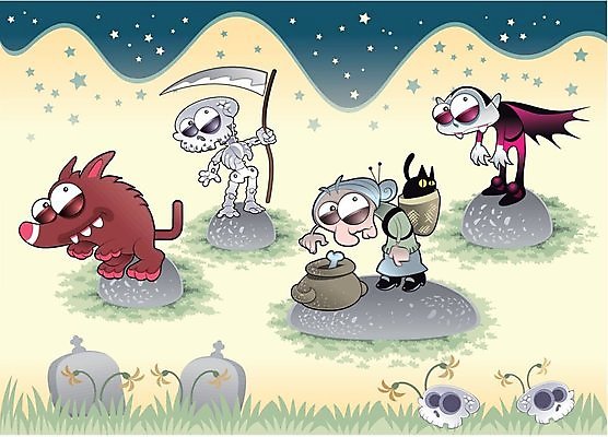 EPS 해외이미지 캐릭터 별 백그라운드 일러스트 가족 휴가 뼈 미소 검은색 고양이 할로윈 마술사 달 게임 바위 표현 그룹 유령 냄비 야간 무서움 만족 고민 마녀 공상 마법 늑대 흡혈귀 몬스터 바보 해골모형 호러 좀비 못생김 해외202004 해외일러스트 일러캐릭터 자연요소 감정 컬러 포유류 관계 놀이 표정 반려동물 모형 마술 돌_바위 솥 공포 파일형식 벡터 이미지허브