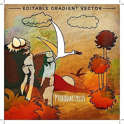 EPS 해외이미지 클립아트 야생동물 백그라운드 일러스트 자연 생물 미술 풍경 야외 그래픽 환경 공룡 그림 육식 선사시대 리빙 이국적 초식 쥬라기 해외202004 해외일러스트 동물 파충류 문화예술 역사 생태계 파일형식 벡터 이미지허브