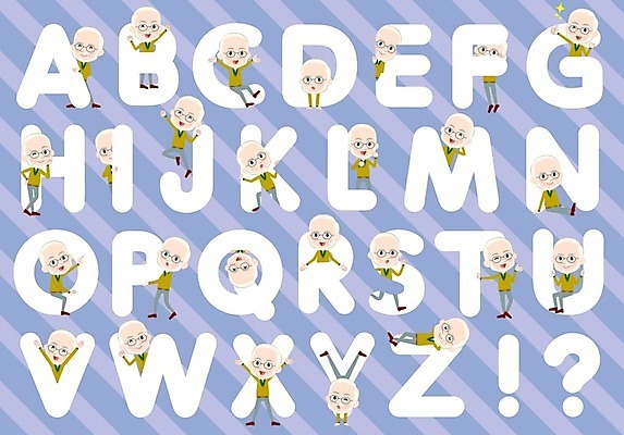 EPS 해외이미지 알파벳 영어 할아버지 노년 남자 일러스트 텍스트 이벤트 여러명 편지 노인남자만 해외202004 해외일러스트 문자 다수 사람 성인 남자만 노인만 파일형식 벡터 이미지허브